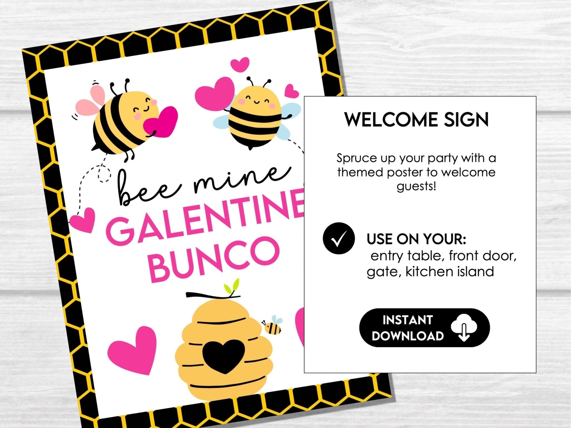 Valentine's Day Bunco Score Cards, February Bunco Score Sheets