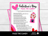 Valentine's Day Pass the Candy Game, Fun Candy Party Game, Valentines Activity, Galentine's Left Right Game - Before The Party