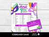 What's your Mardi Gras Name Game, Party Game, Mardi Gras Celebration Game, What is your Name Printable, Party Ice Breaker for Kids & Adults - Before The Party