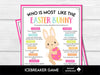 Who is most like the Easter Bunny? Party Icebreaker Game - Before The Party