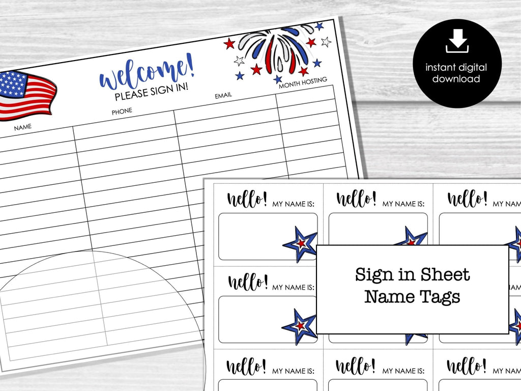 4th of July Bunco Score Cards, July Fourth Party Bunco Invitation, July Bunco Night, Patriotic Labor Day - Before The Party