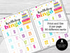 Birthday Bingo Party Game for Kids, Numbers 0-25 Bingo Game, Happy Birthday Bingo Game, Fun Printable Bingo Cards for Kids, Kids Party Game - Before The Party