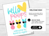 Bunco with My PEEPS - Easter Bunco Score Sheets - Spring Bunco Table Cards - Before The Party