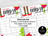 Christmas Bunco Score Sheets, Elfed Up December Bunco Game, Christmas Bunco Invitation, Funny Bunco Party Kit - Before The Party