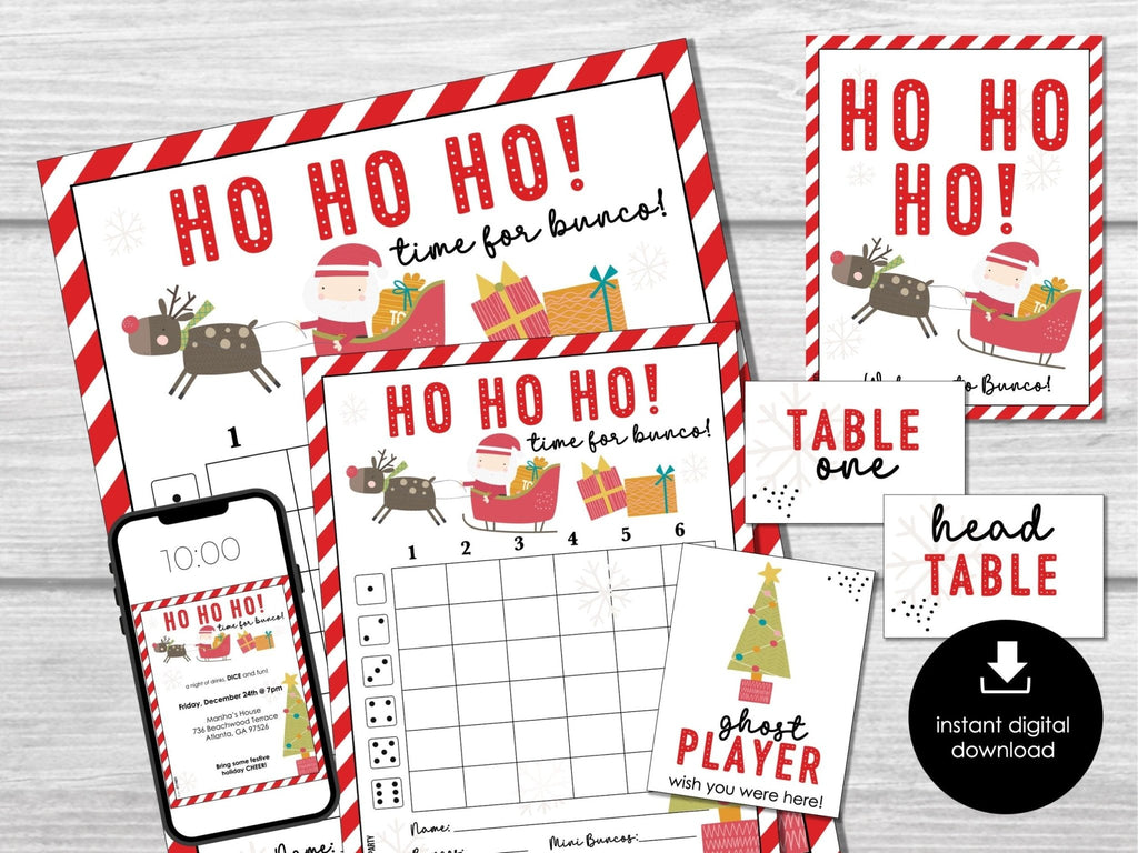 Christmas Bunco Score Sheets, HO HO HO December Bunco Game, Christmas – Before The Party christmas-bunco-score-sheets-ho-ho-ho-december-bunco-game-christmas-before-the-party