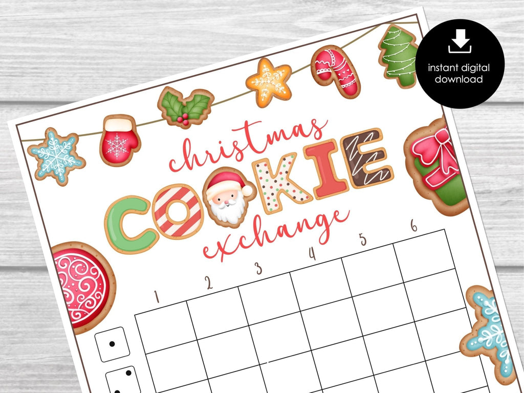 Christmas Cookie Exchange Bunco Score Sheets, December Bunco Game, Christmas Bunco Invitation, Fun Bunco Party Kit, XMAS Bunco, BUNKO - Before The Party