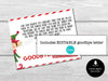 Christmas Elf Arrival Letter Kit | Elf Goodbye Notes | Editable Letters from ELF to KIDS | Cute Blank Elf Notes | Editable Canva Template - Before The Party