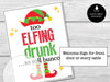 Christmas Elfing Drunk Bunco Score Sheets, December Bunco Game, Christmas Bunco - Before The Party