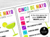 Cinco De Mayo Drunk Dice Game, Cinco de Mayo Games - Drunk Dice, Drinking Games for Adults, Printable Game, Office Party, Bar, Birthday Game - Before The Party