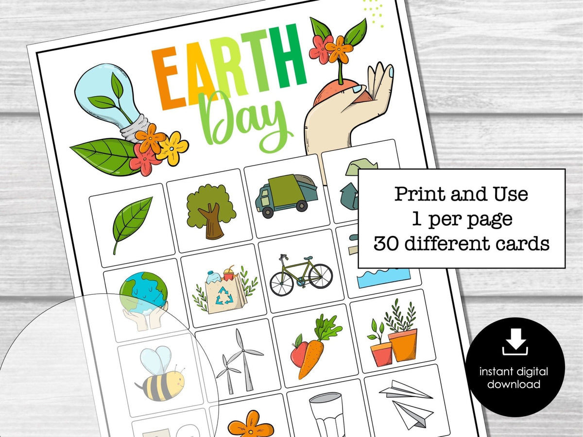 Earth Day Bingo Game | Printable Classroom Activity – Before The Party