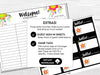 Fiesta Theme Bunco Score Cards - Mexican Party Bunco Tally Sheets and Invitations - Before The Party