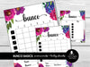 Floral Bunco Score Cards, Simple Bunco Score Sheets, Floral Bunco Party Kit, Tally Sheets, 4 Games | 6 Games, Bunko Night, Game Night - Before The Party
