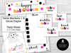 Halloween Bunco Score Cards, October Score Sheets, Pink Polka Dots & Pumpkins Bunco Invitation, Halloween Theme Bunco Party, Bunco Cards - Before The Party
