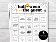 Halloween Find Someone Who Party Game, Printable Find the Guest Bingo, Game for Adults & Kids, Ice Breaker Game, Fun Costume Party Activity - Before The Party