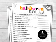 Halloween Jokes & Riddles Party Game, Halloween Games for Kids, Fun Halloween Party Games, Cute Halloween Party Activity, Icebreaker - Before The Party