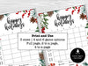 Happy Holidays Bunco Score Sheets, Christmas December Bunco Game, January Bunco - Before The Party