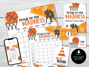 March Madness Bunco Score Sheets, Basketball Bunco, Sports Bunco Night Printable, Bunco Table Signs, Bunco Game Printable, Bunco Invitation - Before The Party