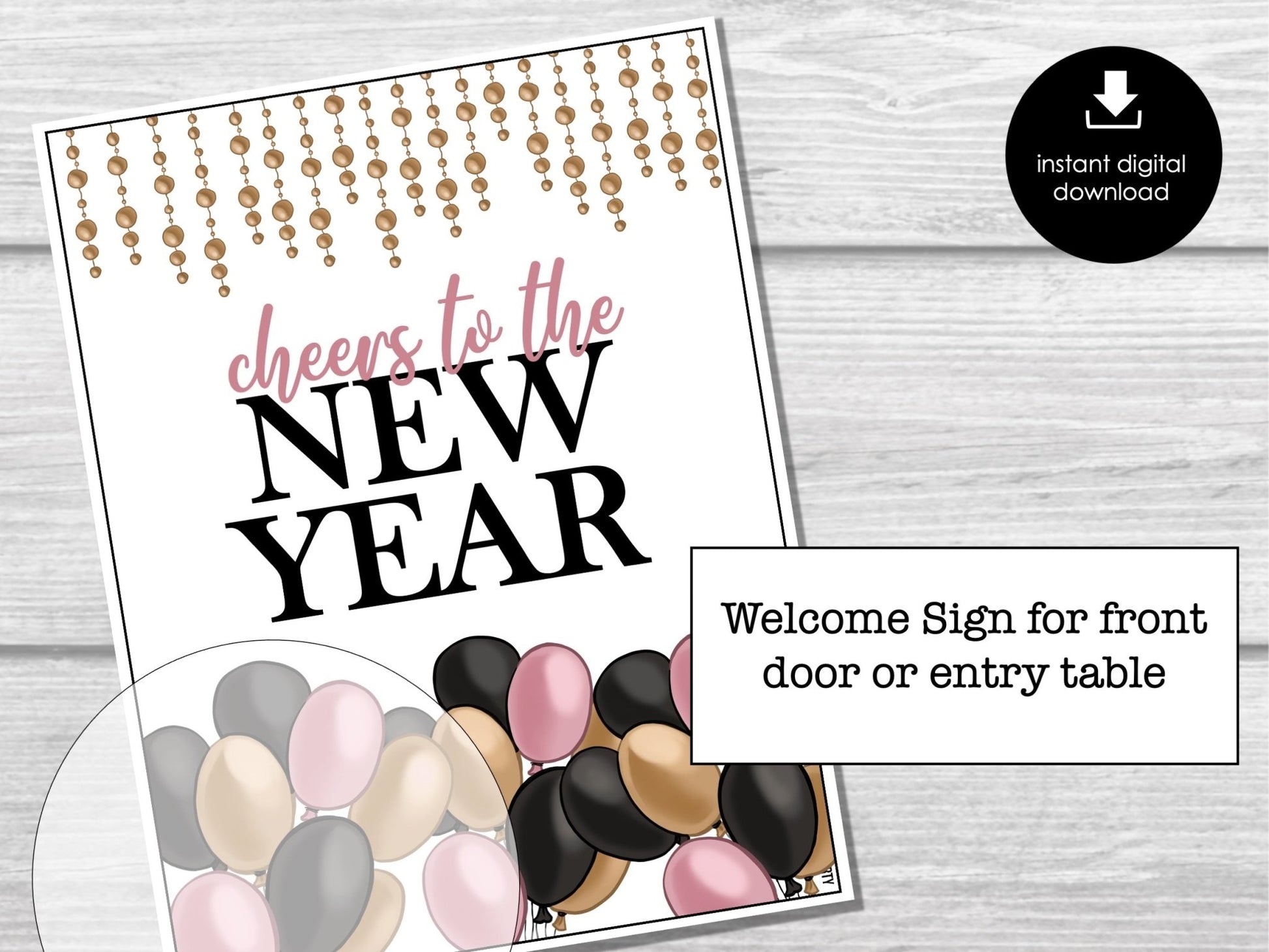 New Year's Eve Bunco Printable Score Sheets, New Year Party Bunco, Bunco Party Game - Before The Party