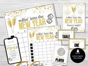 New Year's Eve Bunco Score Sheets, Bunco Score Sheets for Happy New Year Party, Bunco Party Game, January Bunco Game Party Printable, BUNKO - Before The Party
