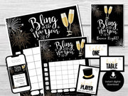 New Year's Eve Bunco Score Sheets, Bunco Score Sheets for New Year Party, Bunco Party