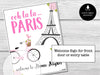 Night in Paris Theme Bunco Score Sheets, Bunco Night, French Bunco Party; Invitations, Table Cards - Before The Party