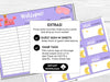 Pajama Party Theme Bunco Score Cards with Editable Invitations, Table Markers, Tally Sheets - Before The Party