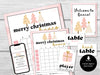 Pink Christmas Bunco Score Sheets, December Bunco Game, Christmas Bunco Invitation, Fun XMAS Bunco Party Kit, Boho Christmas Score Cards - Before The Party