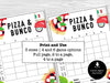 Pizza Party Bunco Score Sheets - Italian Theme Pizza Night Bunco - Before The Party