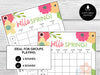 Printable Spring Bunco Score Sheet Bundle, Hello Spring Flowers, April Bunco Night, Bunco Tally Sheet, includes 4 and 6 game rounds - Before The Party