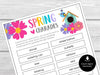 Spring Charades Party Game for Kids, Classroom Charades for Springtime, Spring Miming Game, Spring Activity for Kids - Editable Download - Before The Party