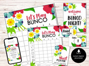 Spring Floral Bunco Score Cards, April Bunco Score Sheets, Spring Bunco Invitation, Floral Bunco Party Kit, May Garden Floral Bunco Night - Before The Party