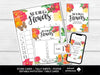 Spring Flowers and Butterflies Bunco Score Cards for April and May BUNKO games - Before The Party