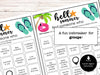 Summer Find Someone Who Bingo, Printable Party Game, Printable Game for Adults & Kids, Fun Ice breaker Game, Pool Party Activity, Summertime - Before The Party