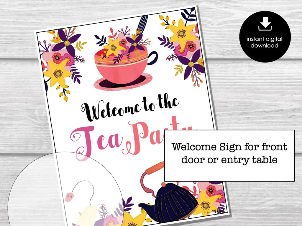 Tea Party Bunco Score Sheets, High Tea Party Bunco, Bunco Score Cards - Before The Party