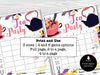 Tea Party Bunco Score Sheets, High Tea Party Bunco, Bunco Score Cards - Before The Party
