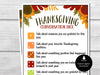 Thanksgiving Gratitude Dice Game, Thanksgiving Party, Thanksgiving Conversation Game, Friendsgiving Game, Thanksgiving Conversation Starters - Before The Party