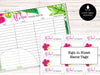 Tropical Summer Bunco Score Sheets, Hawaii Party Bunco Score Cards, Summer Bunco Night, Bunco Party Printable, Fun Bunco Theme, BUNKO game - Before The Party