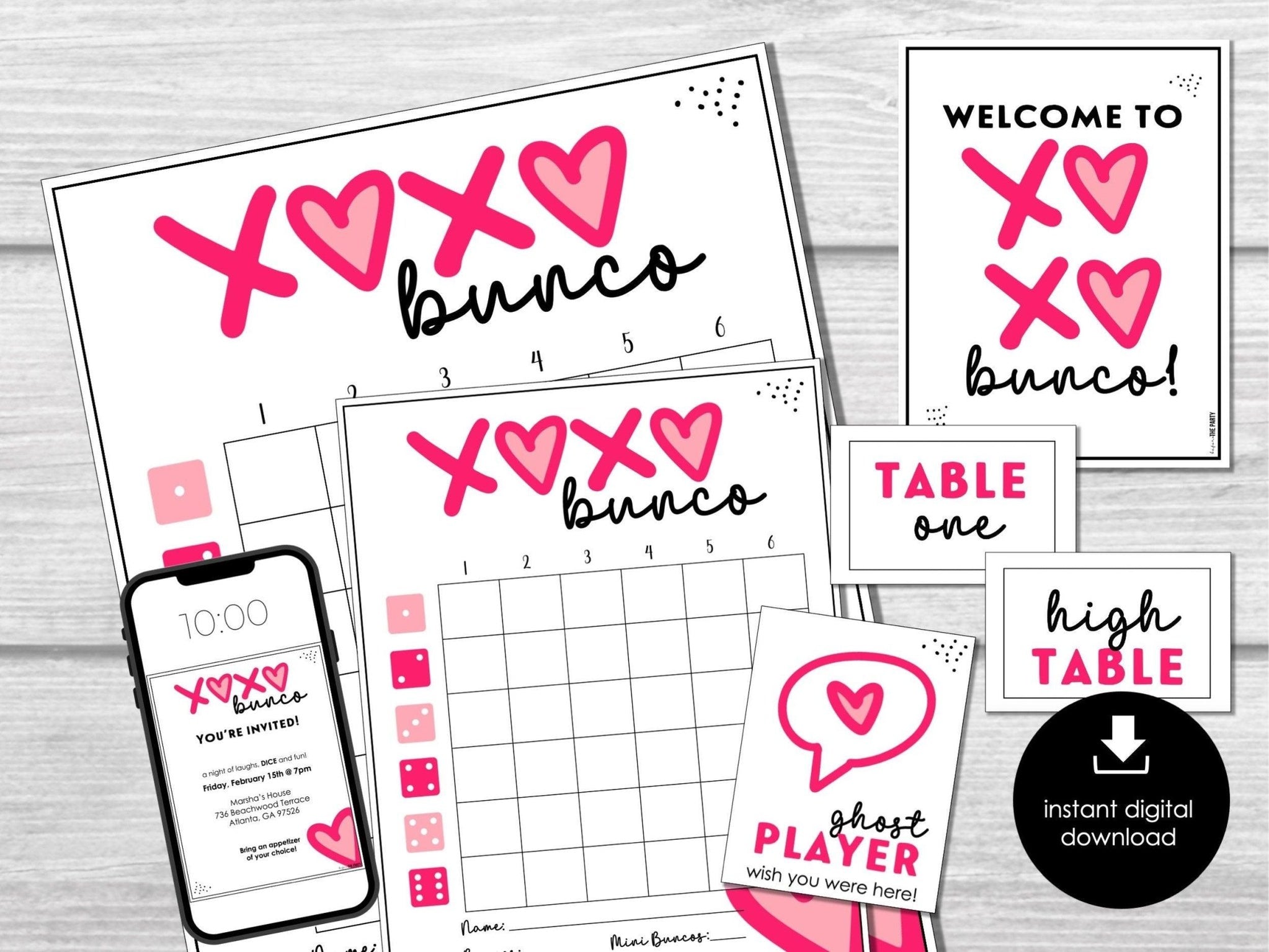 Printable Bunco Score Sheets For Your Next Party – Before The Party