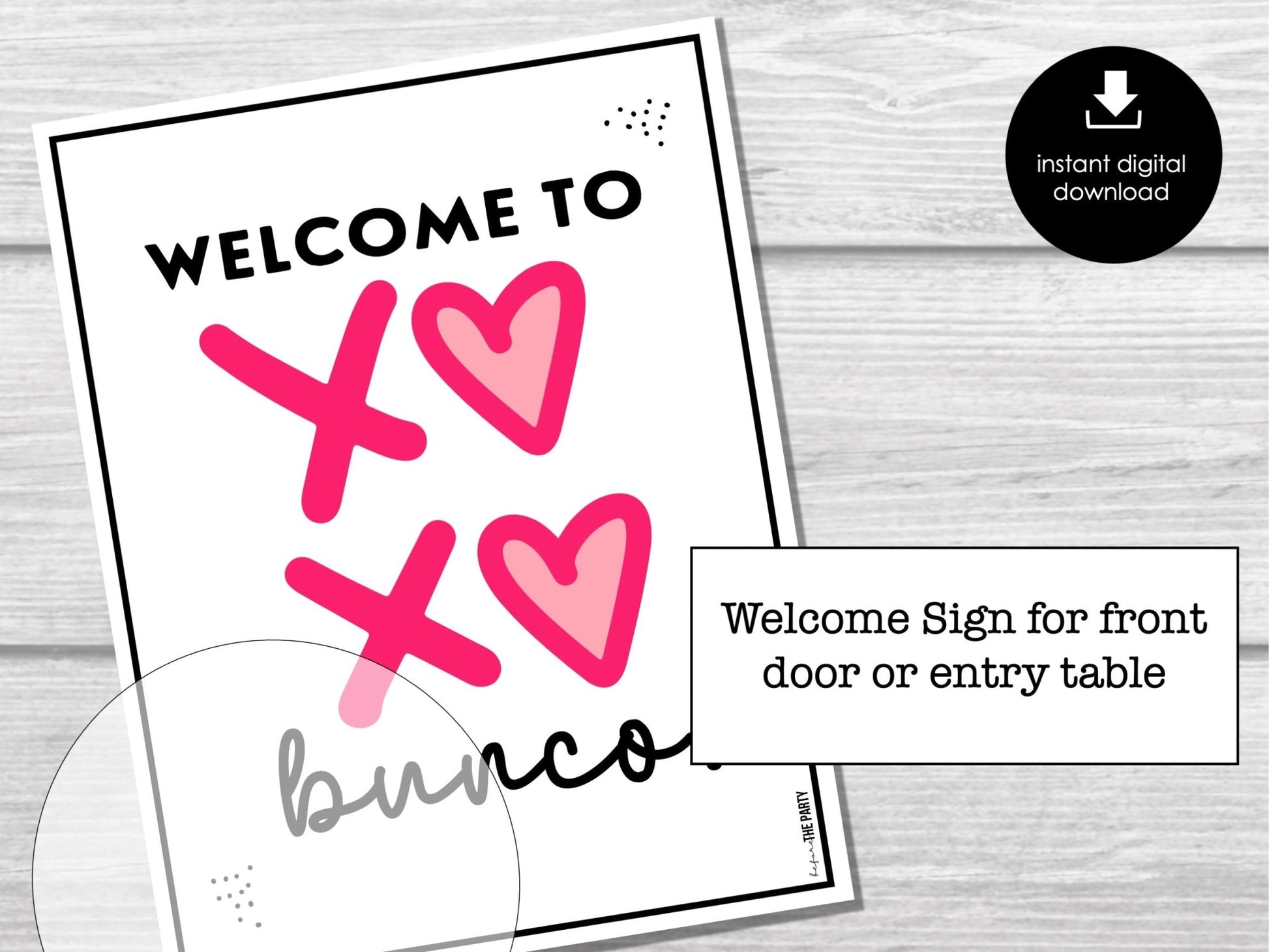 Valentines Day Bunco Score Cards, February Bunco Score Sheets, Bunco Invitation