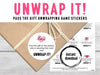 Valentine's Day Pass The Gift, Group Unwrapping Game Sticker, Pass the Parcel Prompt, Unwrap the Gift, Pass the Prize, Valentines Party Game - Before The Party