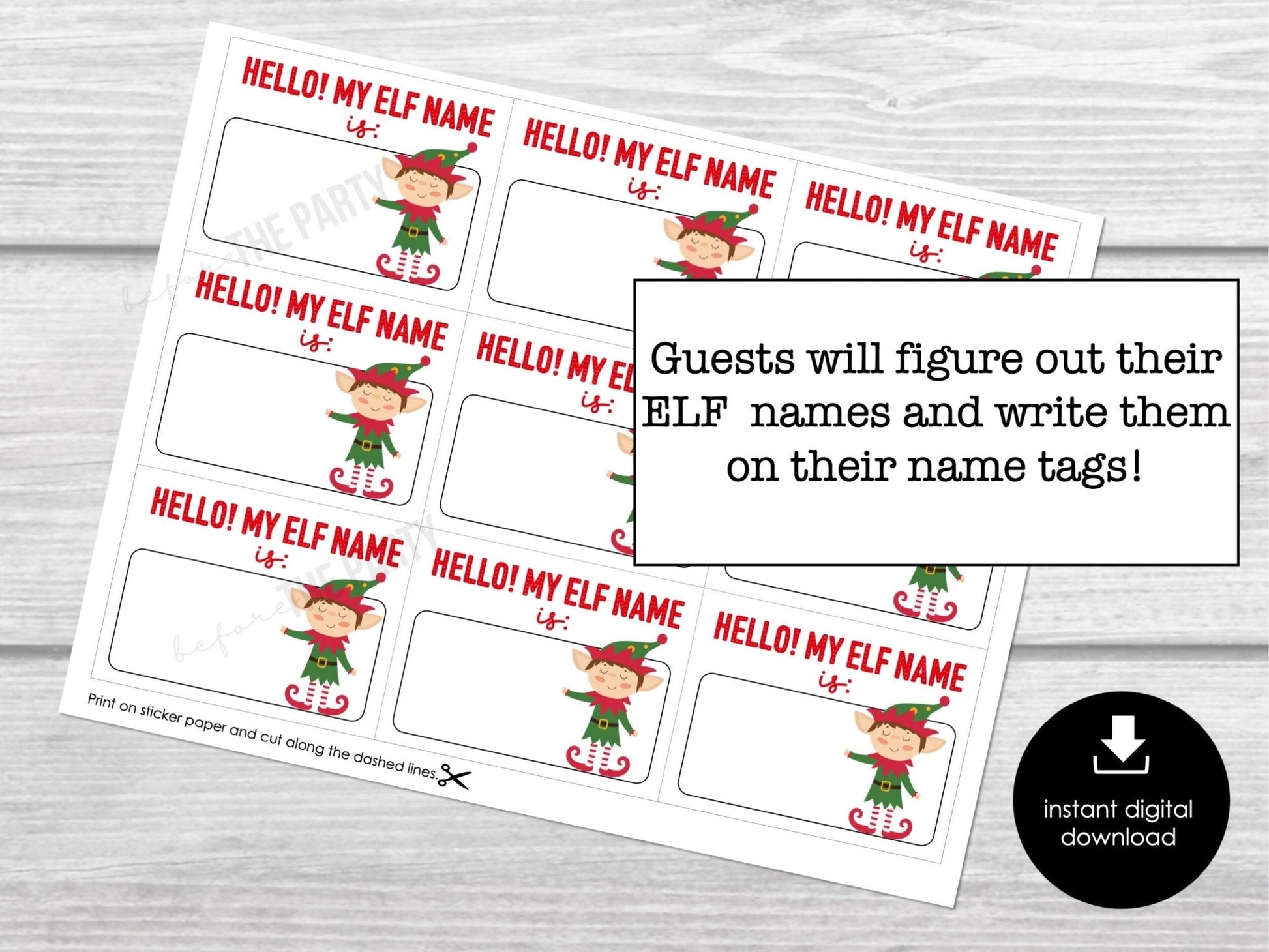 What's Your Elf Name, Christmas Elves Name Game, Fun Party Name Tags, – Before The Party what-s-your-elf-name-christmas-elves-name-game-fun-party-name-tags-before-the-party