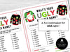 Whats Your UGLY SWEATER Name, Christmas Fun Name Game, Fun Party Name Tags, Ice Breaker for Kids, Teens and Adults, XMAS Name Generator Game - Before The Party