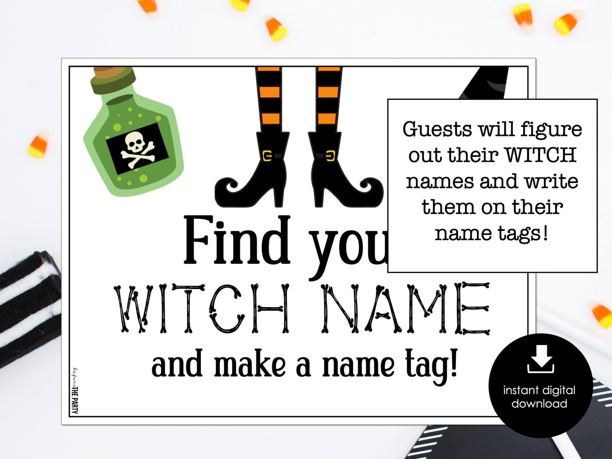 what-s-your-witch-name-halloween-witch-name-game-halloween-name-tags-before-the-party for In N Out Name Tag Printable Free What's Your Witch Name, Halloween Witch Name Game, Halloween Name Tags – Before The Party for In N Out Name Tag Printable Free